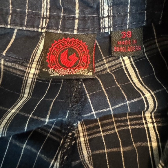 Burnside Plaid Men’s Shorts Size 38 - Picture 2 of 4